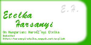 etelka harsanyi business card